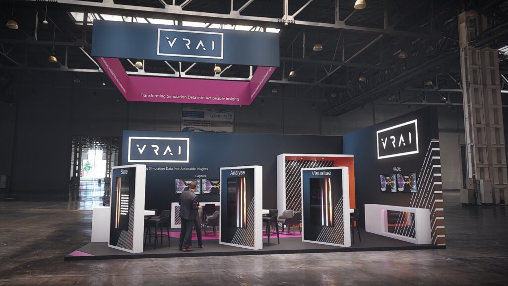 VRAI Simulation exhibition stand.