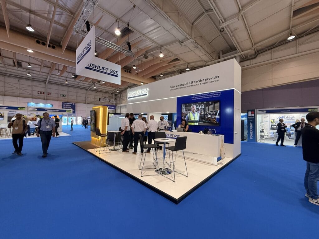 Rushlift exhibition stand at GSE Expo Europe Lisbon